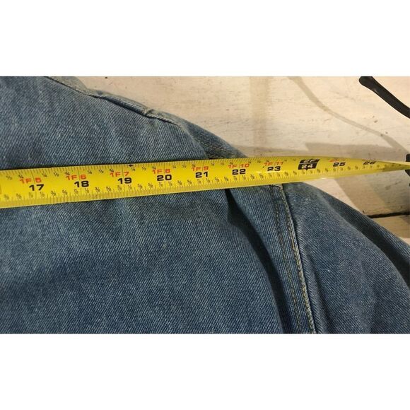 Vintage 1990’s Gitano Denim Coat Jean Jacket Western Lining Women’s SZ L - Picture 7 of 12